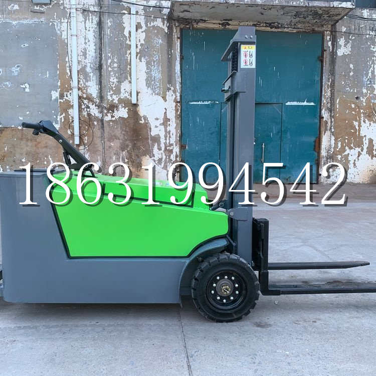 西沙群岛小型电动叉车1吨2吨步行站驾式电瓶堆高充电装卸车液压升降车铲车